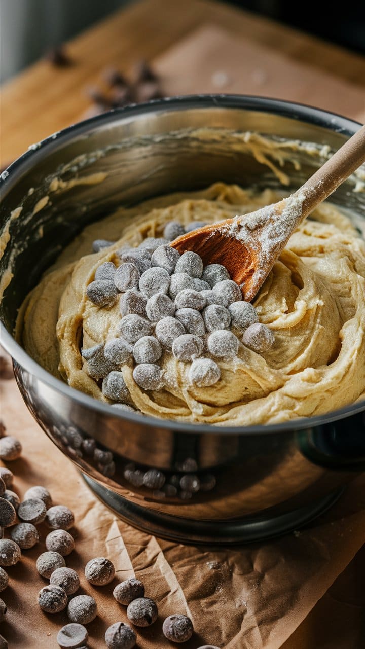Pâte à cookies avec pépites chocolat