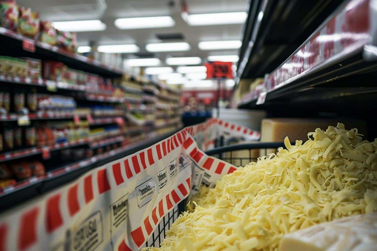 Rappel massif de fromage râpé pour listéria : 40 départements et grande enseigne alertés