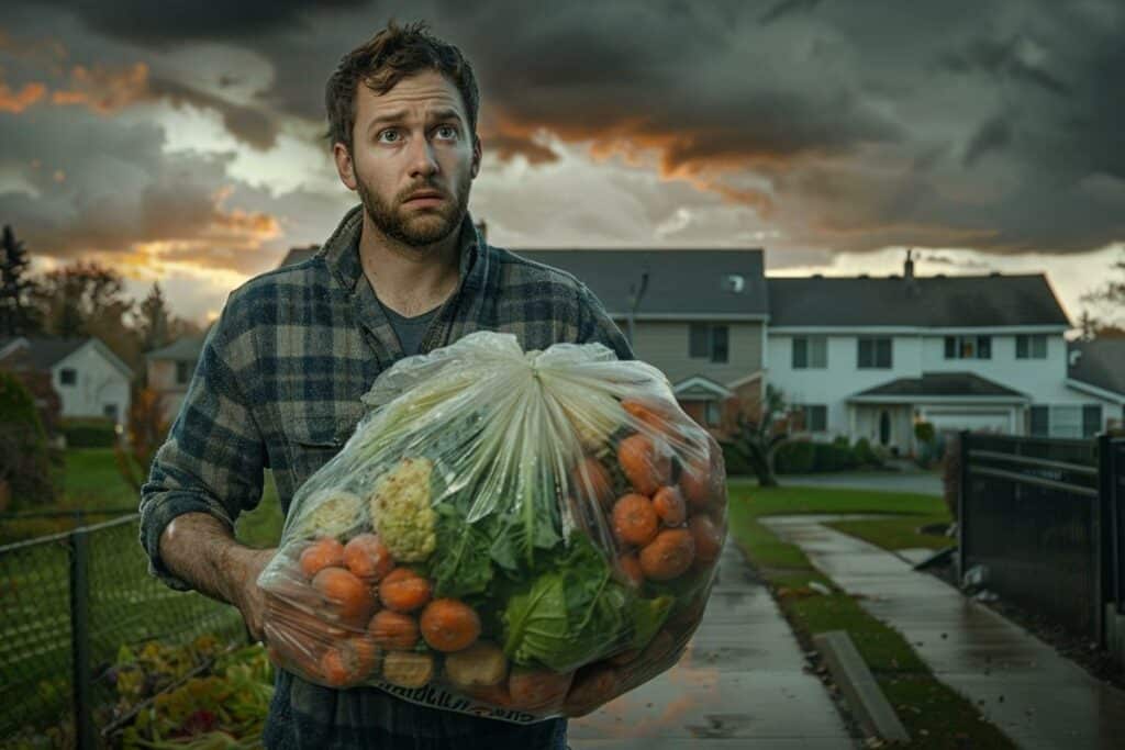 Il achète des légumes chez Aldi et vit un cauchemar en rentrant chez lui