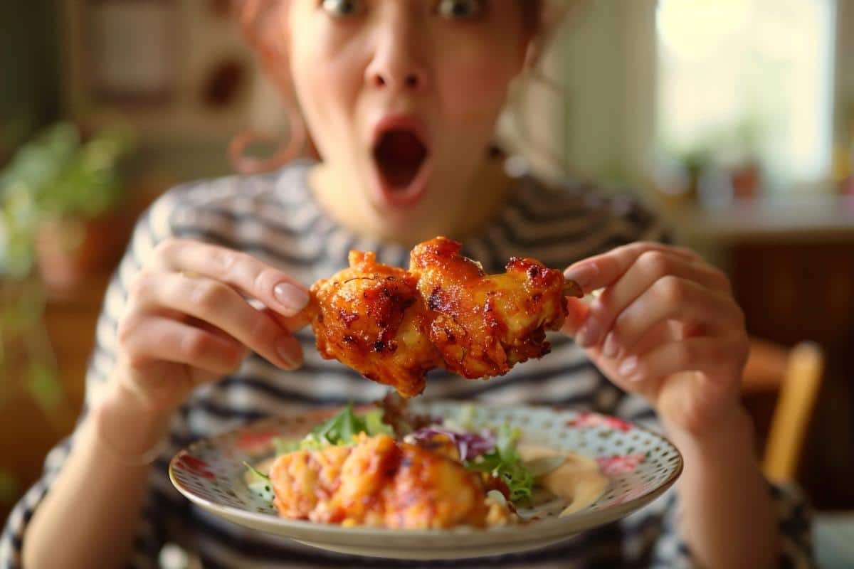 Elle achète du poulet chez Lidl et vit un choc horrifiant en le mangeant