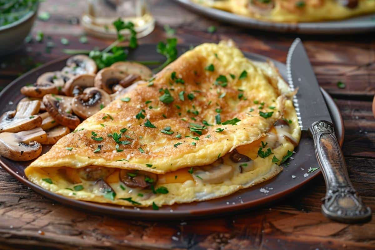 Omelette champignons et fromage : recette gourmande à découvrir absolument