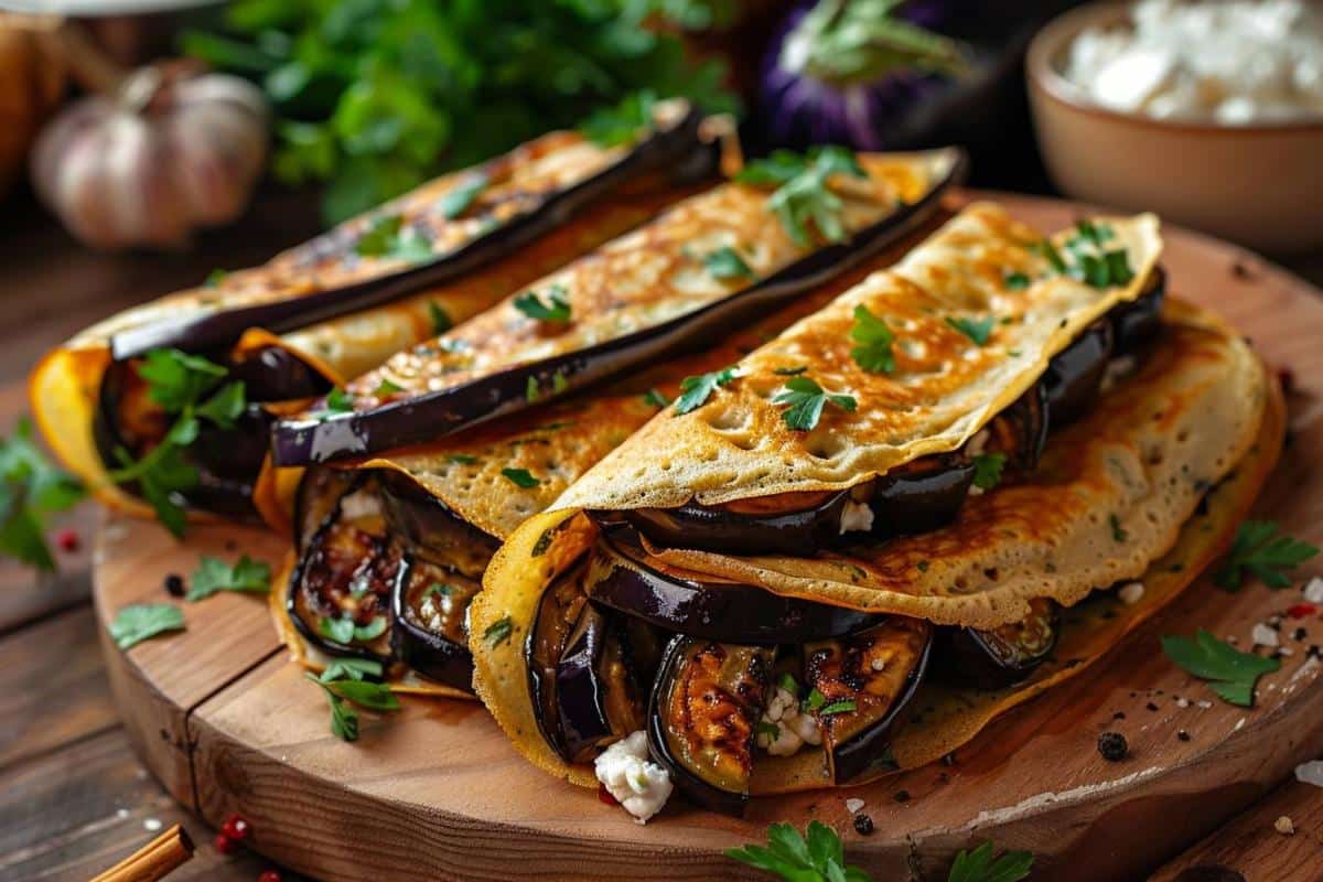Recette 2024 : délicieuses crêpes aux aubergines, saines et naturelles