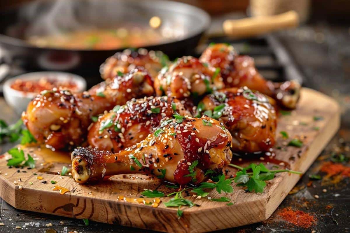 Pilons de poulet au miel : recette alléchante pour un plat irrésistible