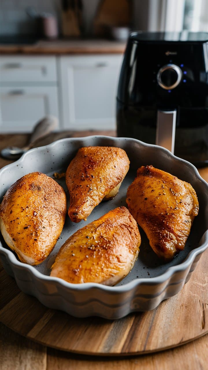 Poulet rôti dans un plat à four.