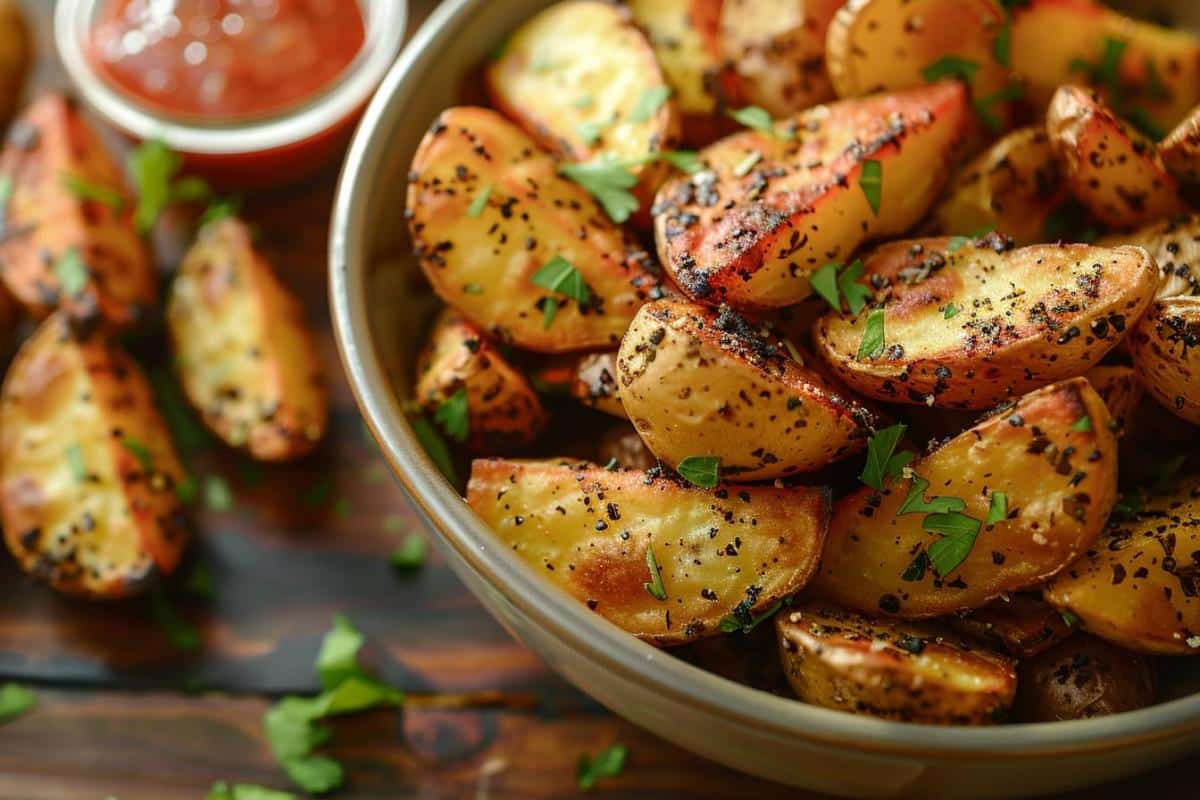 Recette airfryer petites pommes de terre rôties croustillantes et savoureuses pour toute la famille