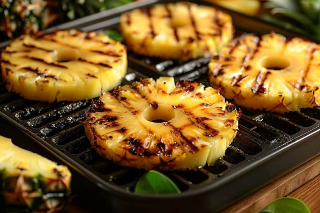Recette airfryer ananas grillé : comment faire un dessert exotique facilement et rapidement