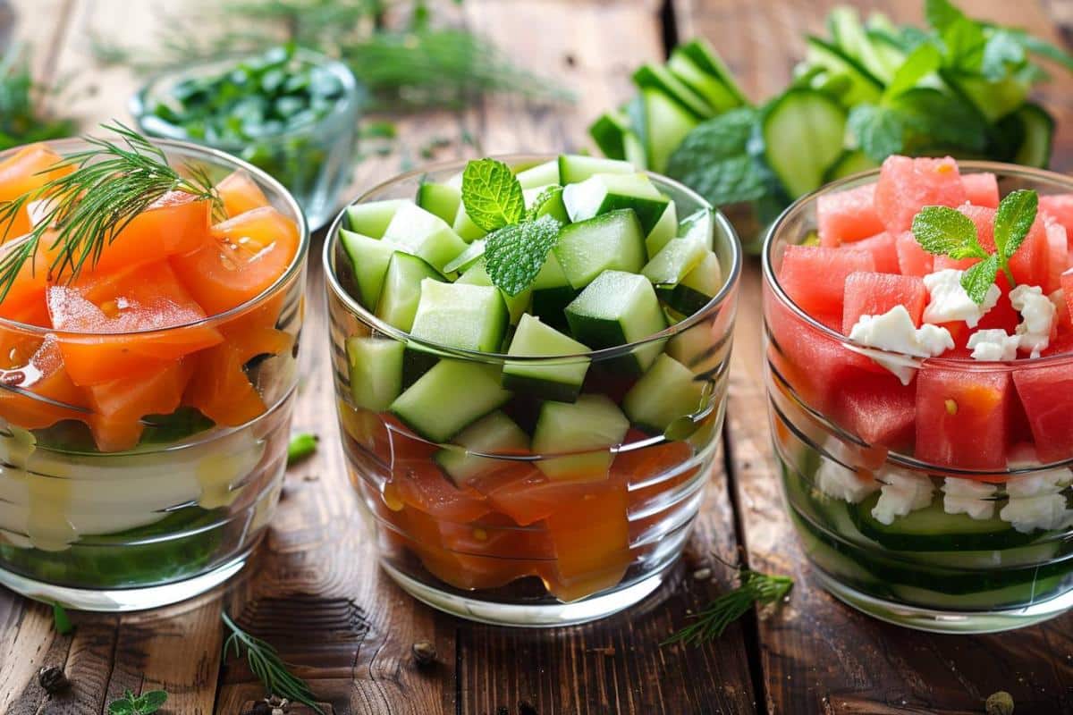 Recette de verrines faciles : trois idées pour un apéro frais