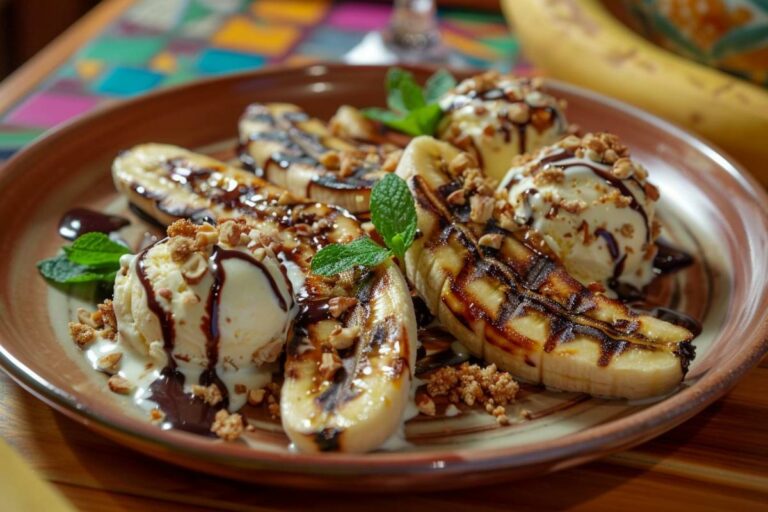 Recette airfryer banana splits grillés : dessert facile, sain et gourmand