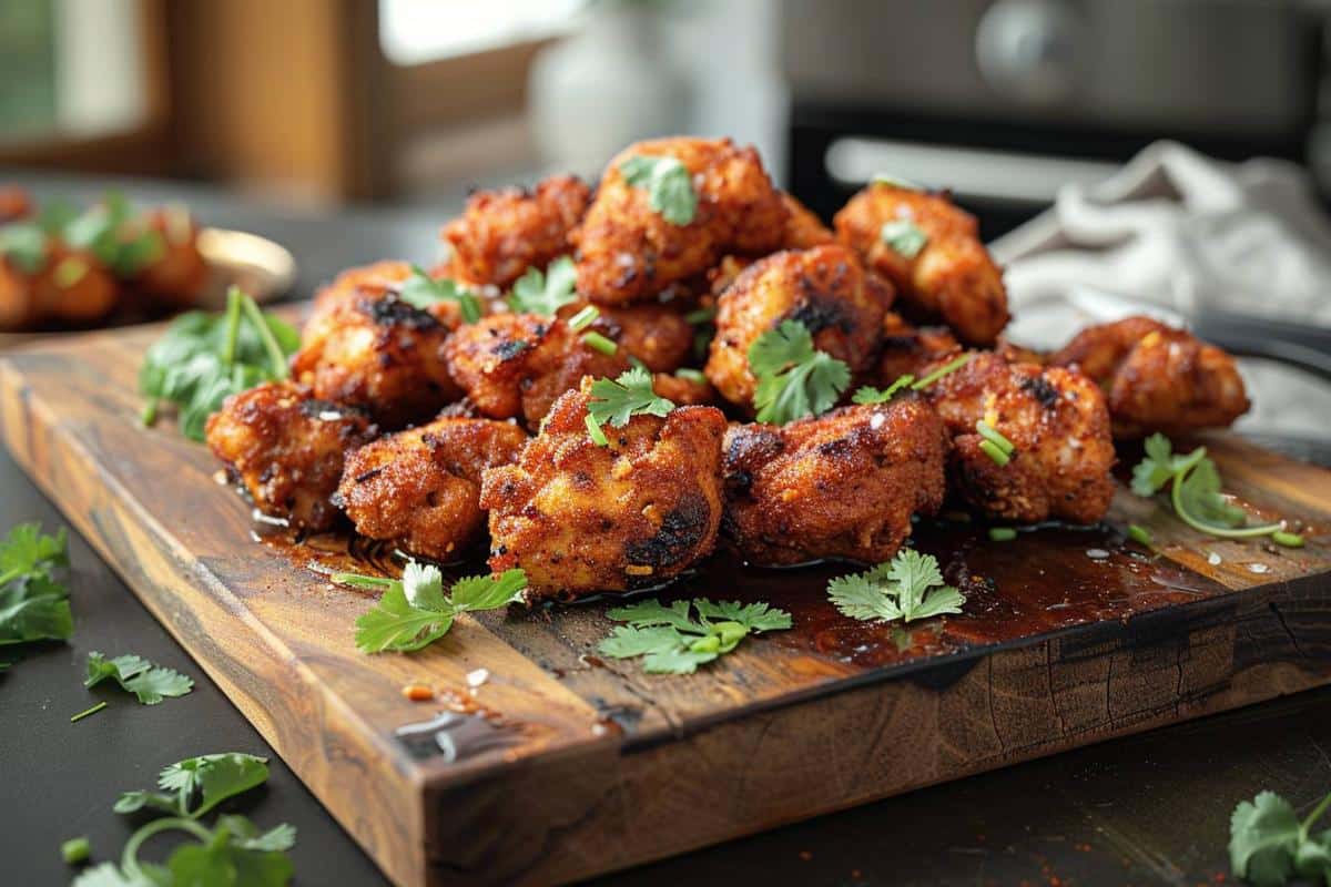 Recette airfryer : bouchées de poulet aux épices indiennes croustillantes et faciles à préparer