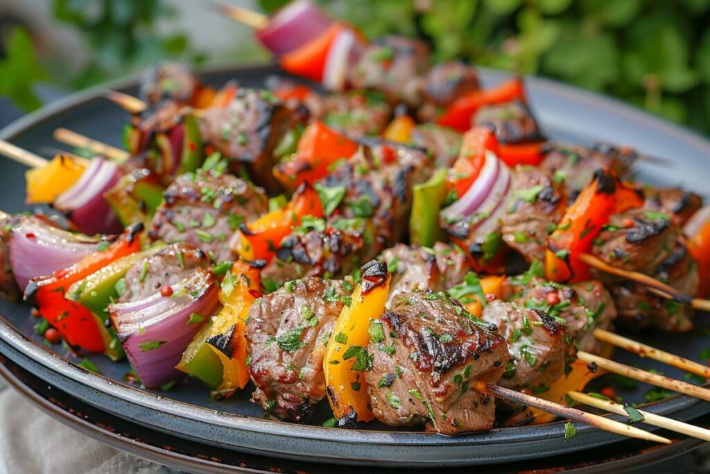 Recette airfryer brochettes d’agneau : savourez des brochettes grillées et tendres à la perfection