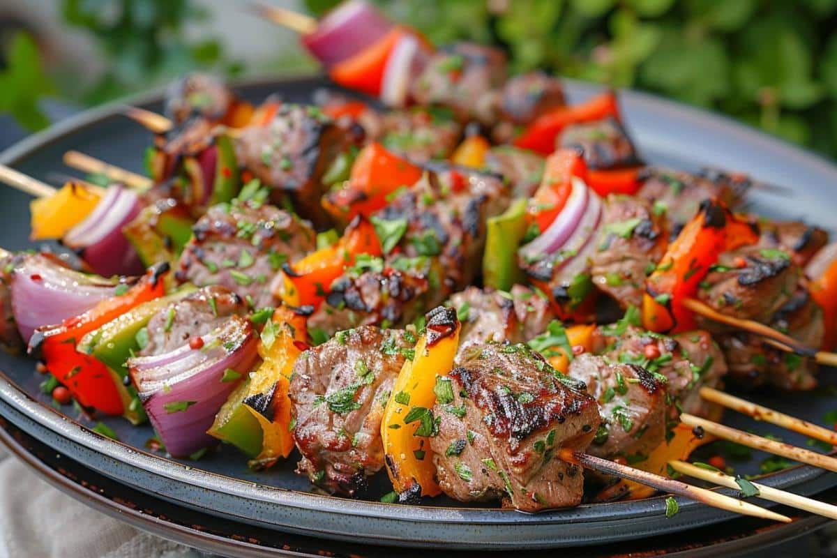 Recette airfryer brochettes d’agneau : savourez des brochettes grillées et tendres à la perfection