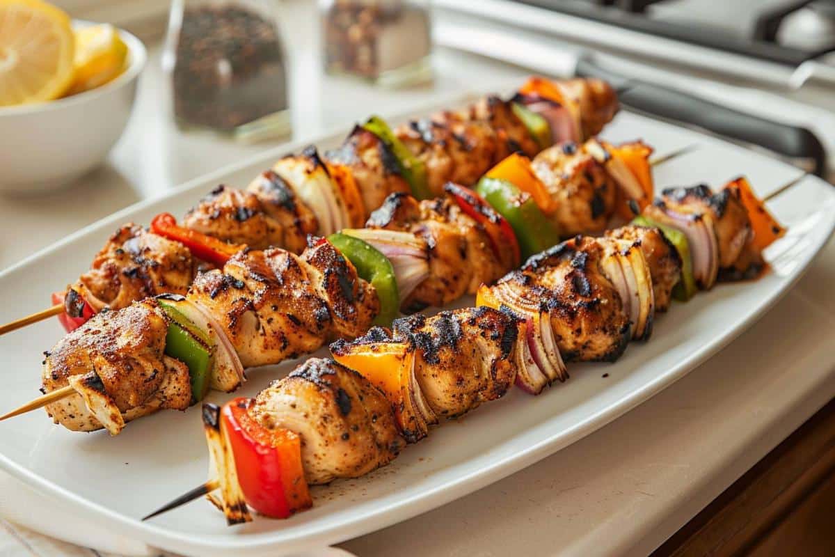 Recette airfryer brochettes de poulet : savourez des brochettes légères et croustillantes en un clin d'œil