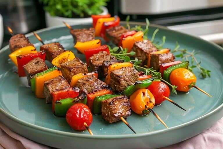 Recette airfryer brochettes de steak et de légumes : guide complet pour