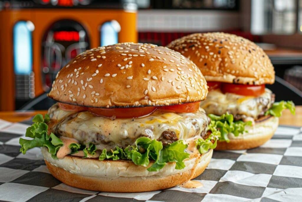 Recette airfryer burgers classiques de style diner : savourez la perfection à la maison