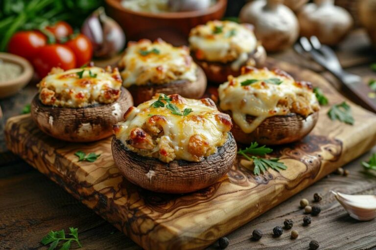 Les champignons farcis au Airfryer : la star de vos apéritifs dînatoires !