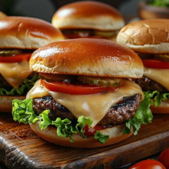 Recette airfryer cheeseburgers farcis : délicieux burgers maison en un clin d'œil