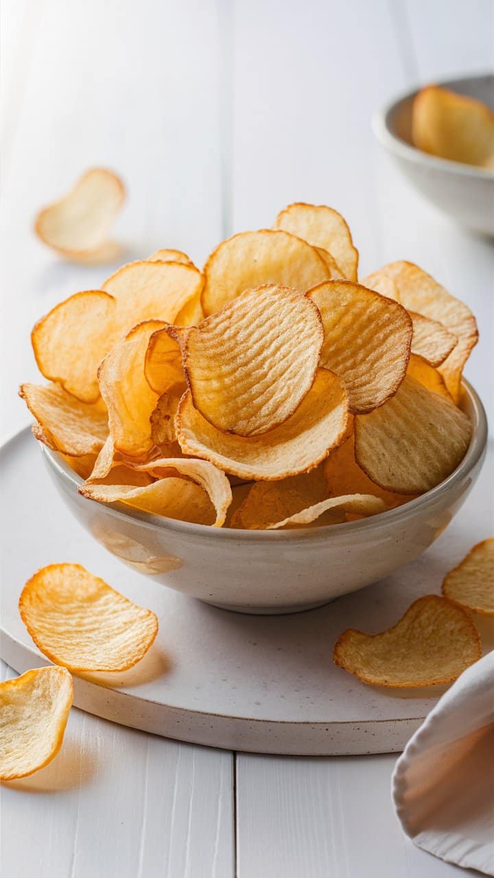 Bol de chips de pommes de terre