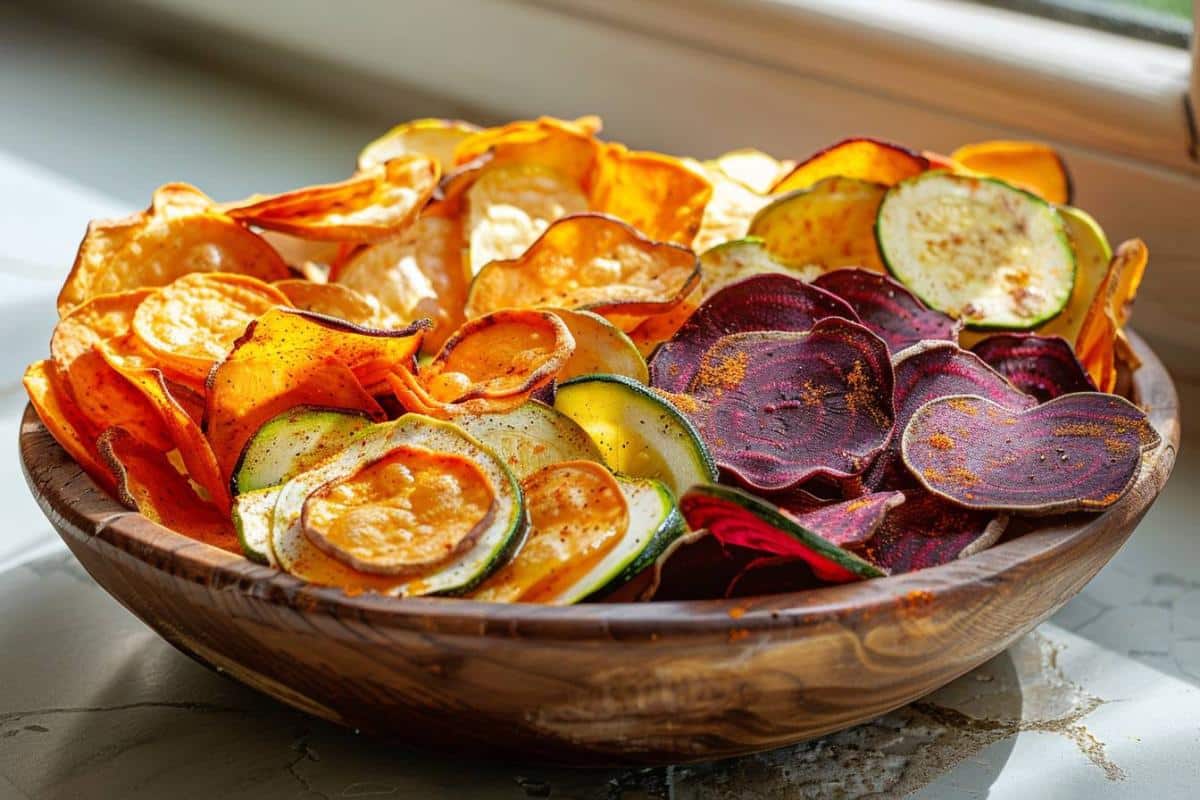 Recette de chips de légumes à l'airfryer : croustillantes et saines