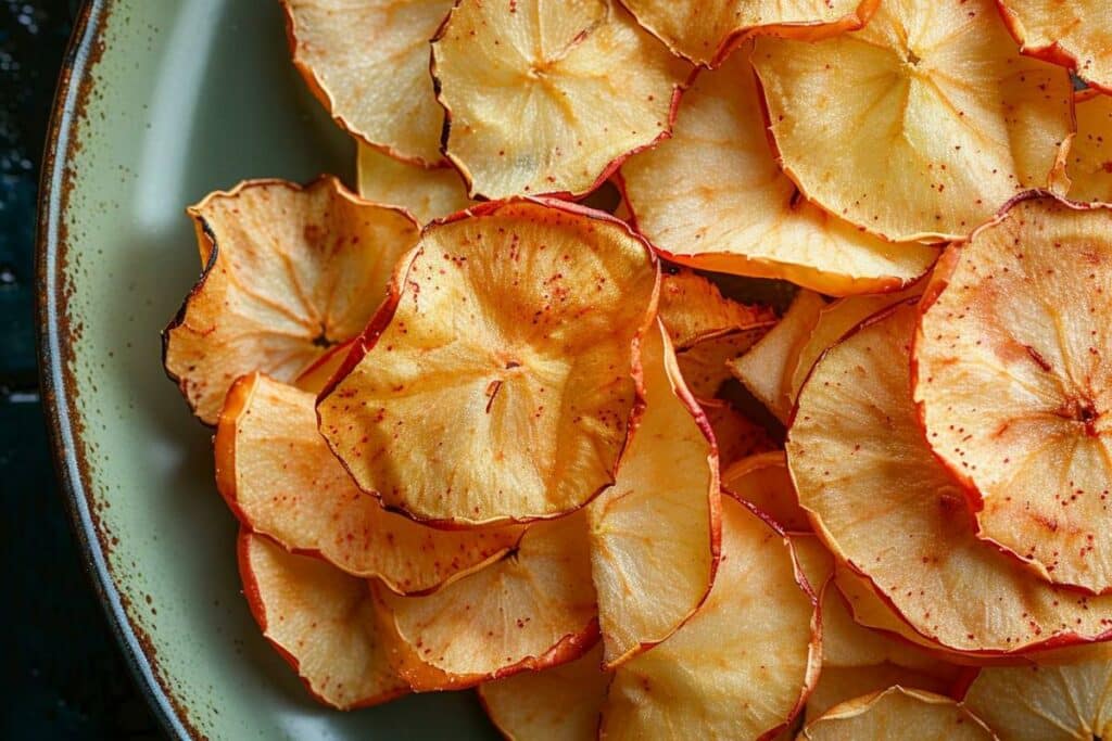 Recette airfryer : chips de pommes séchées croquantes et faciles à préparer