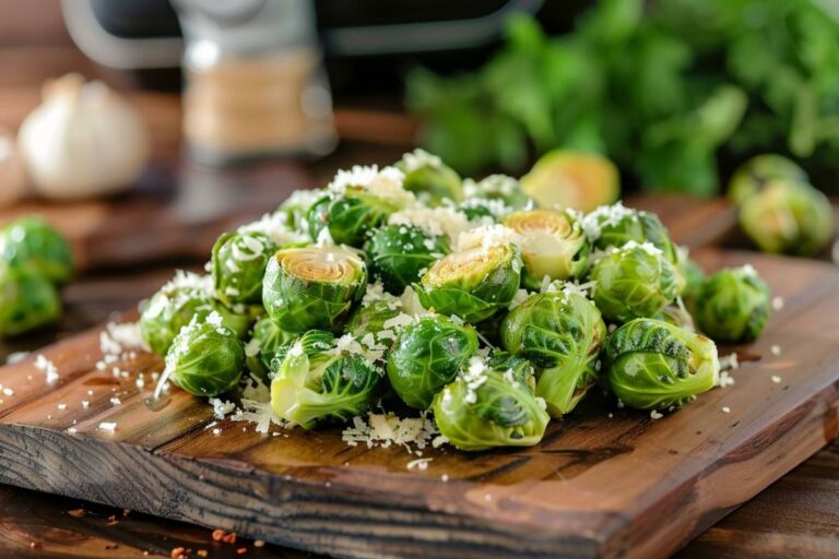 Recette airfryer : choux de Bruxelles au parmesan frits à l’air libre, croustillants et délicieux