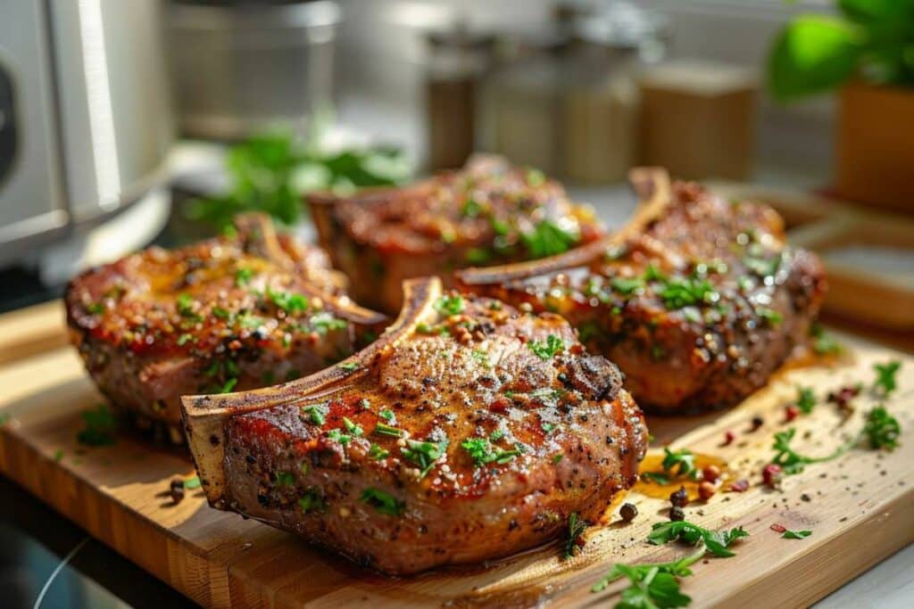 Recette airfryer côtelettes d’agneau : savoureuses et rapides pour un repas délicieux
