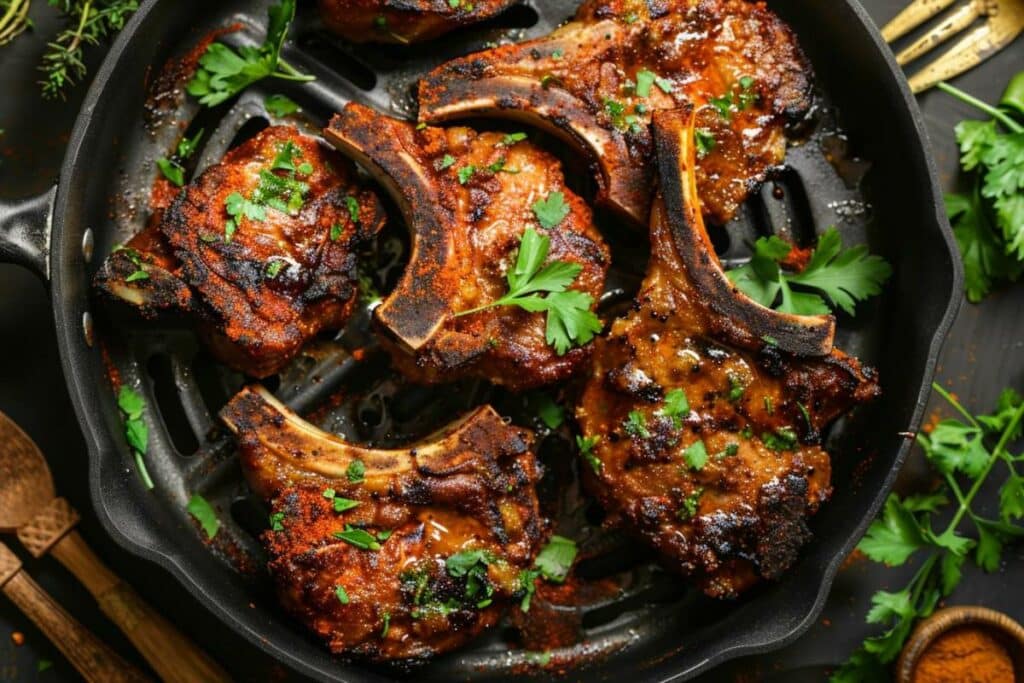 Recette airfryer côtelettes d’agneau indiennes masala : saveurs épicées et cuisson parfaite