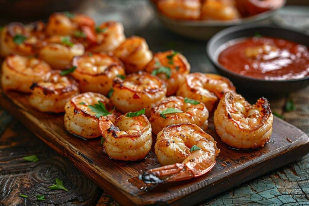 Recette airfryer crevettes à l'ail et au piment : un délice facile et rapide