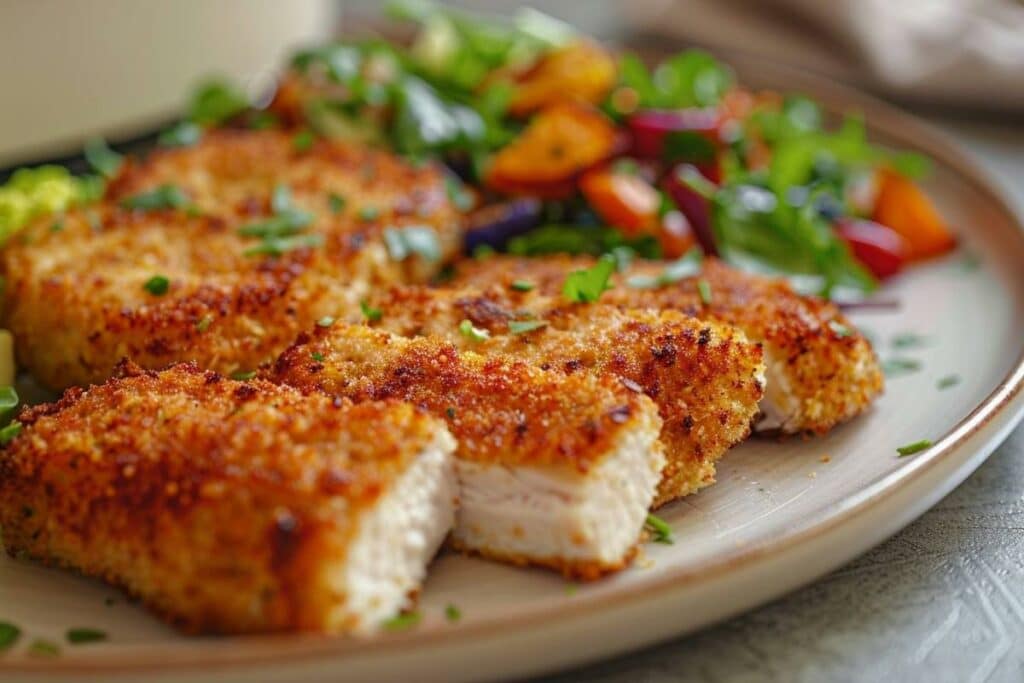 Escalopes de dinde panées au Airfryer : recette facile et rapide pour un dîner délicieux
