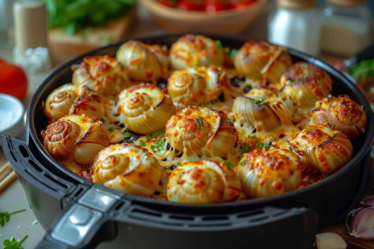 Recette airfryer escargots à la pizza : croustillante et savoureuse façon facile