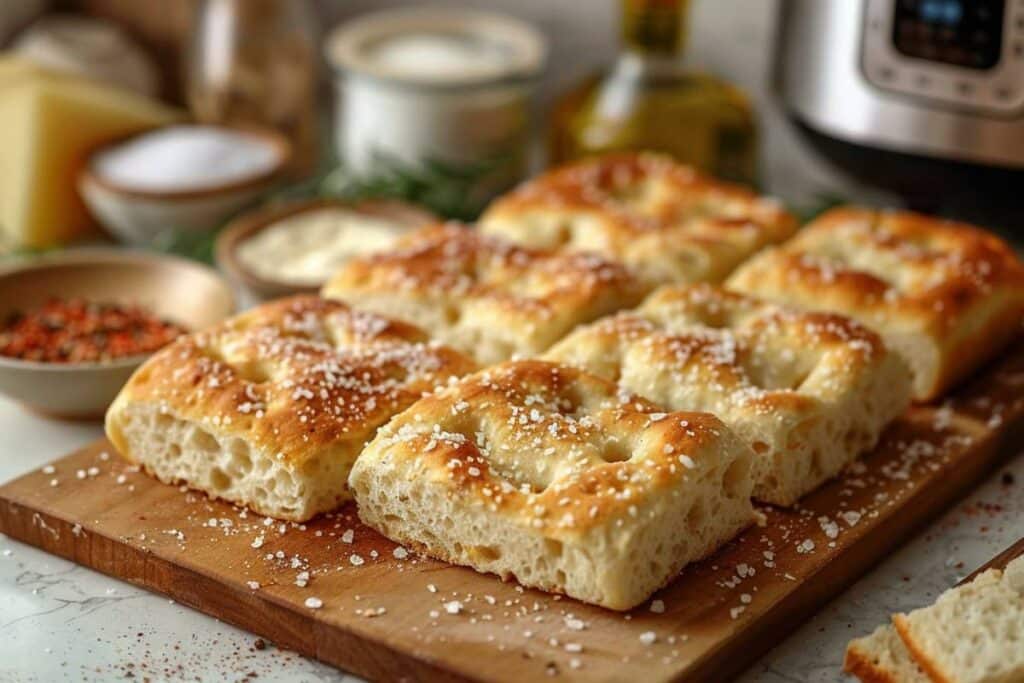 Recette airfryer focaccia au sel de mer : pain italien croustillant et rapide