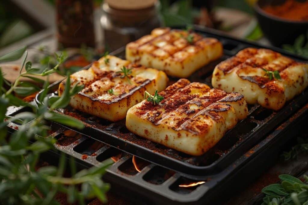 Recette airfryer halloumi grillé à l’harissa : une explosion de saveurs méditerranéennes