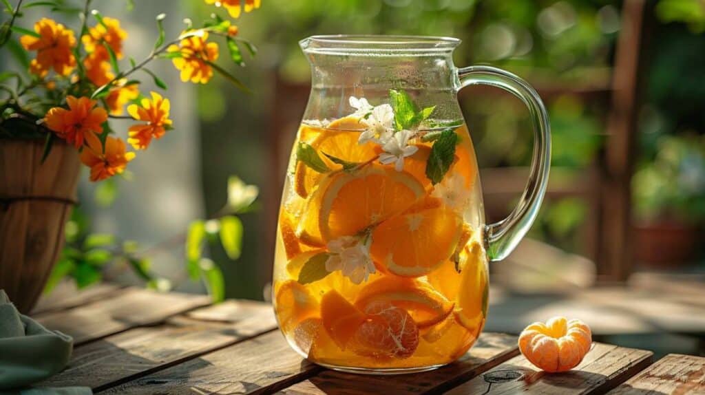 Infusion Froide Fleur d’Oranger et Nectarine : Une Douce Surprise pour les Sens