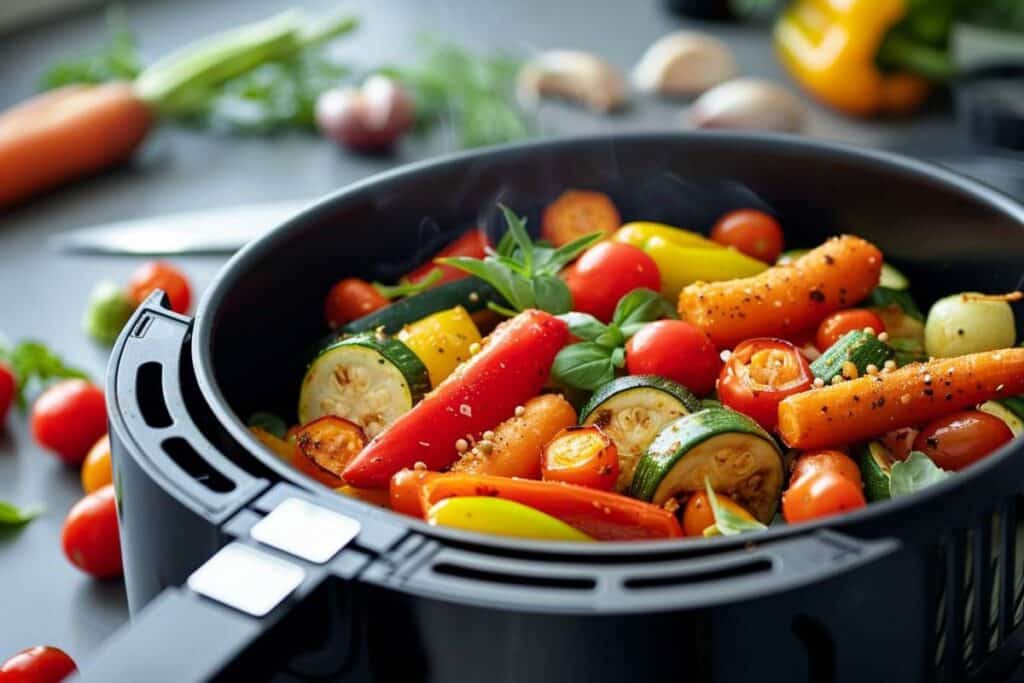 Recette airfryer légumes rôtis : astuces pour des légumes savoureux et croquants en un rien de temps