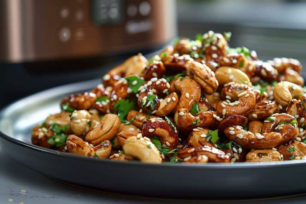 Recette airfryer : noix grillées au tamari, savoureux et sain