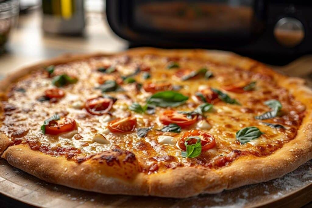Recette airfryer : pain à pizza à l’ail facile et rapide