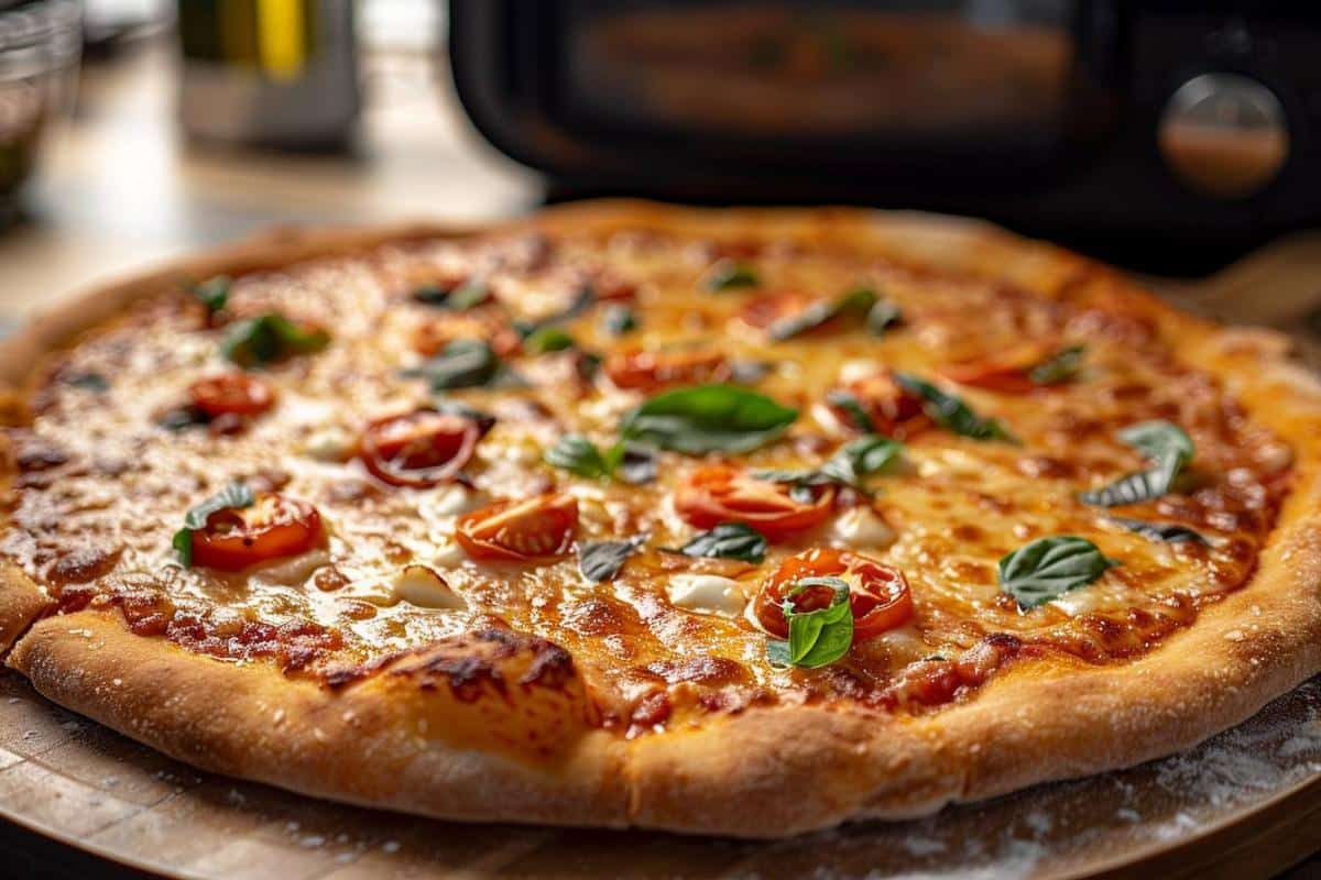 Recette airfryer : pain à pizza à l’ail facile et rapide
