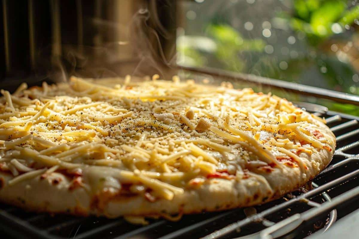 Recette airfryer : pain pour pizza au fromage à l’ail croustillant et savoureux