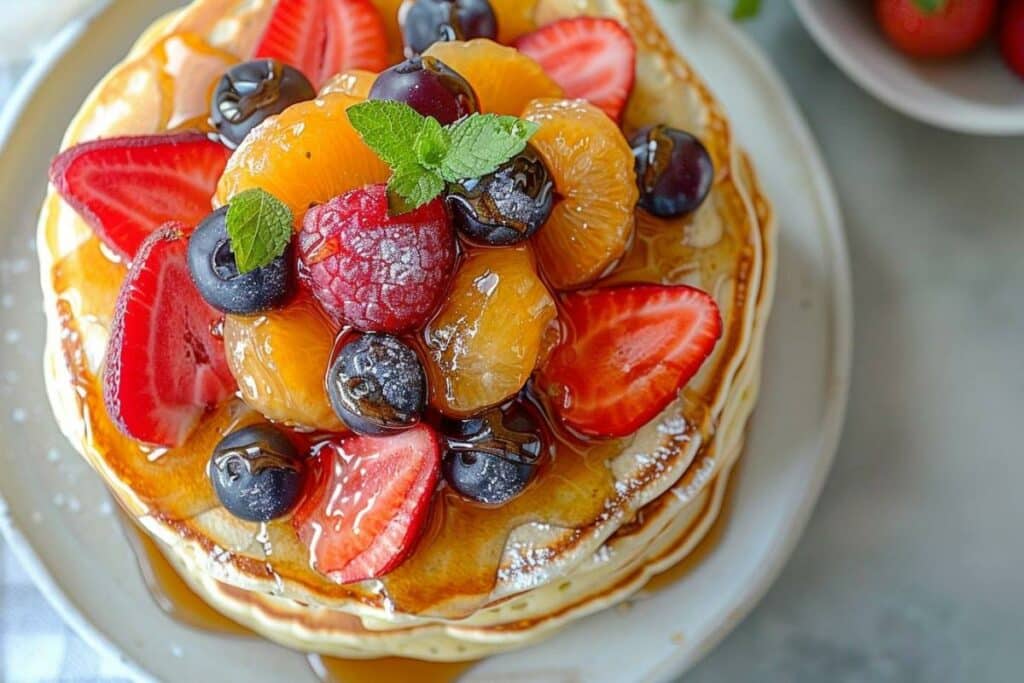 Recette airfryer pancakes au mochi : moelleux, rapides et délicieux