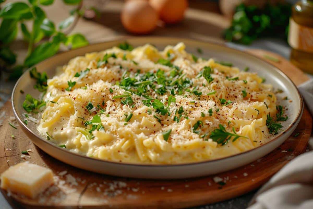 Recette airfryer pâte aux œufs à la crème : plat rapide et délicieux à réaliser chez vous