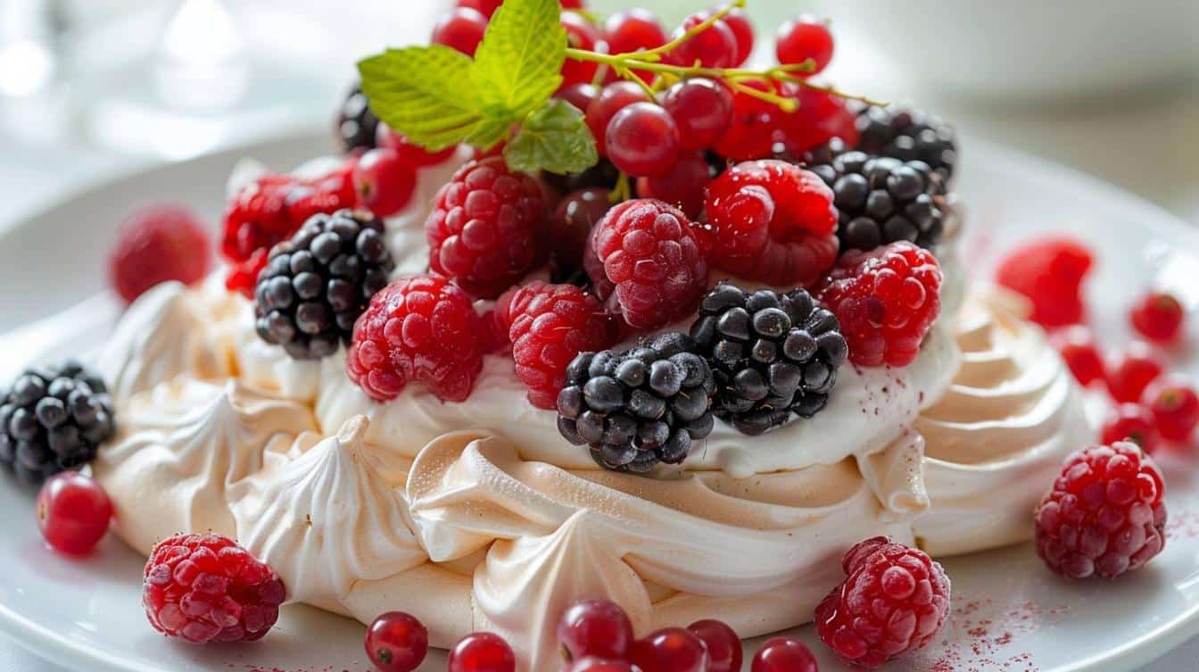 Pavlova aux Baies d’Été et Crème de Mascarpone