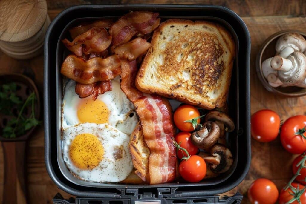 Recette airfryer petit-déjeuner anglais grillé : savourez un matin croquant et gourmand