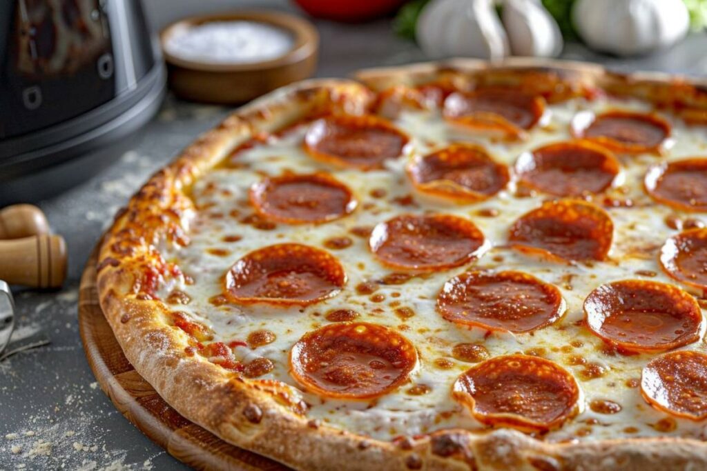 Recette airfryer pizza pepperoni grillée : délicieuse et rapide à réaliser