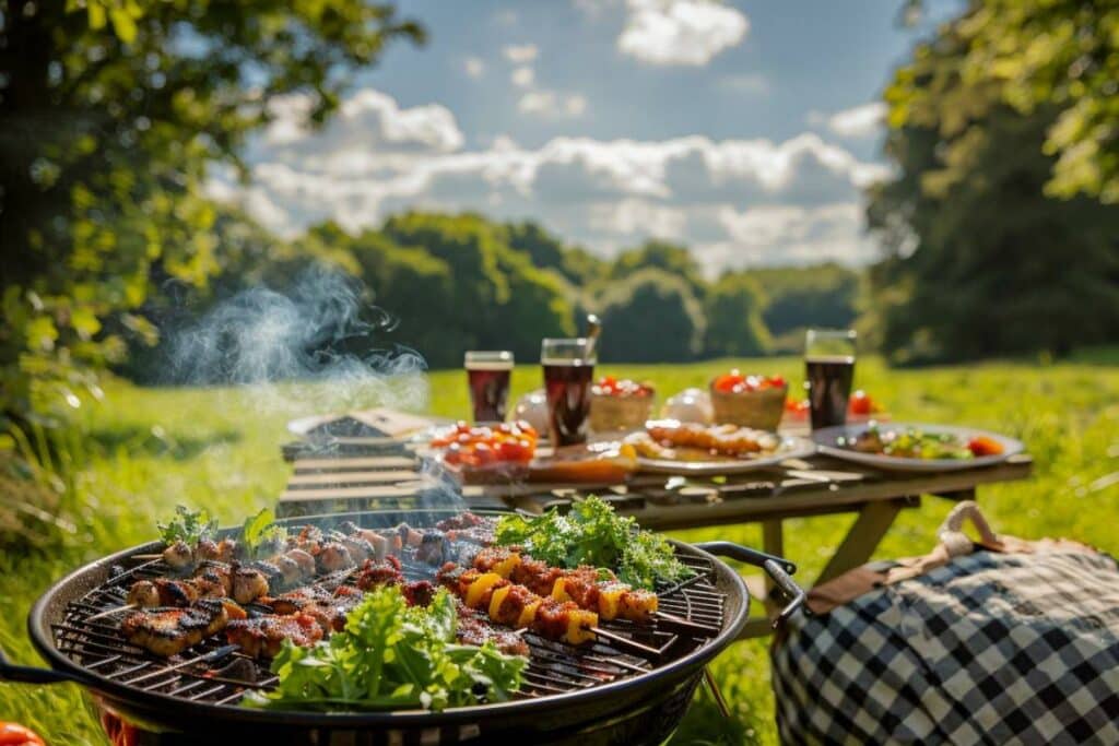 Barbecue et pique-nique : combiner les plaisirs pour une journée ensoleillée réussie
