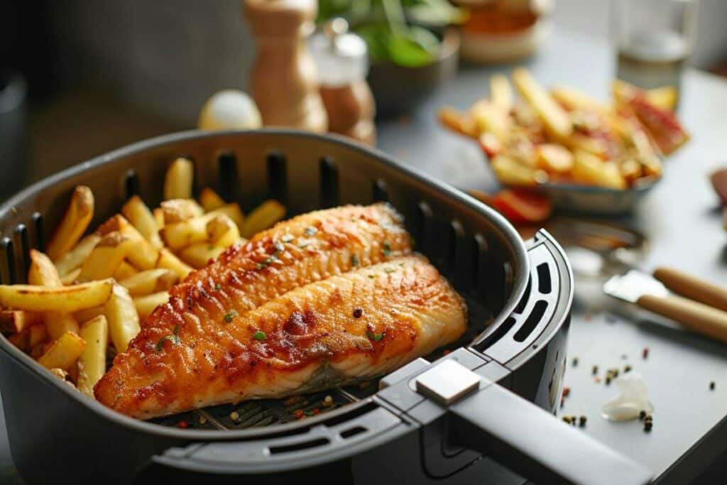 Recette airfryer poisson et frites croustillantes : astuces et cuisson parfaite pour un repas délicieux