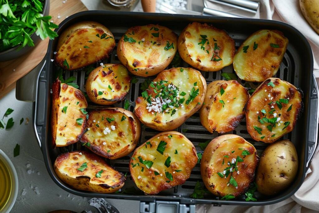 Recette airfryer : pommes de terre en chemise croustillantes et savoureuses en un clin d'œil