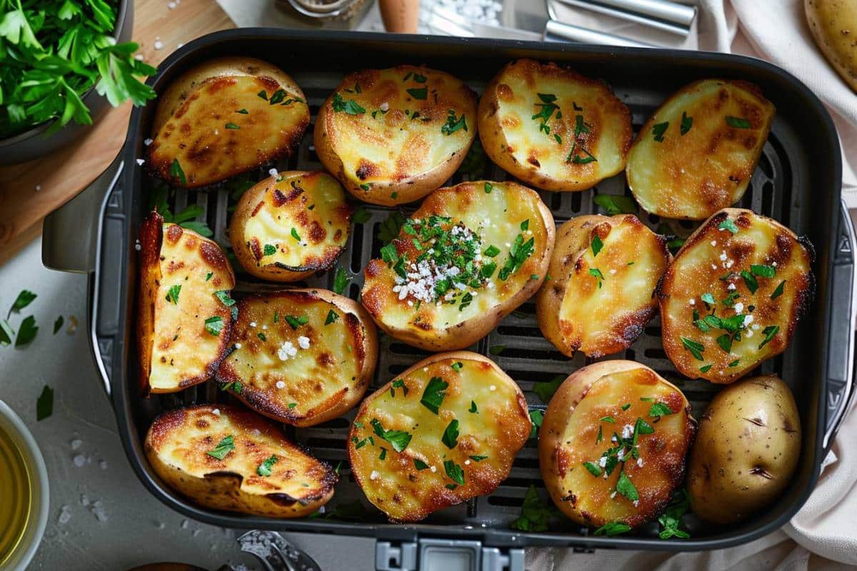 Recette airfryer : pommes de terre en chemise croustillantes et savoureuses en un clin d'œil
