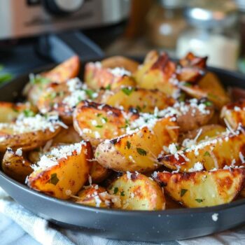 Recette airfryer quartiers de pommes de terre croustillants au parmesan - facile et rapide