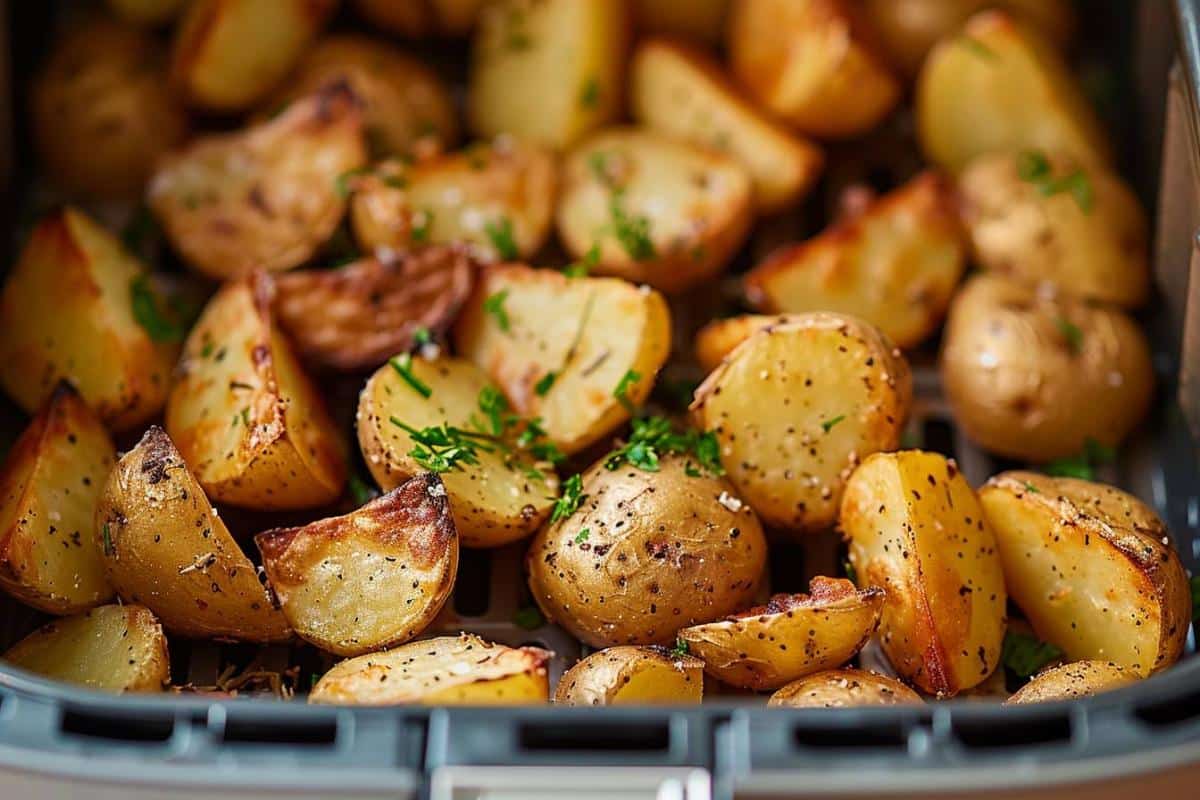 Recette airfryer pommes de terre rôties : croustillantes et savoureuses à chaque bouchée