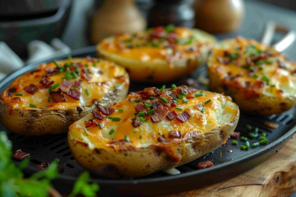 Recette airfryer : pommes de terre au fromage cuites deux fois - délicieuses et faciles à préparer
