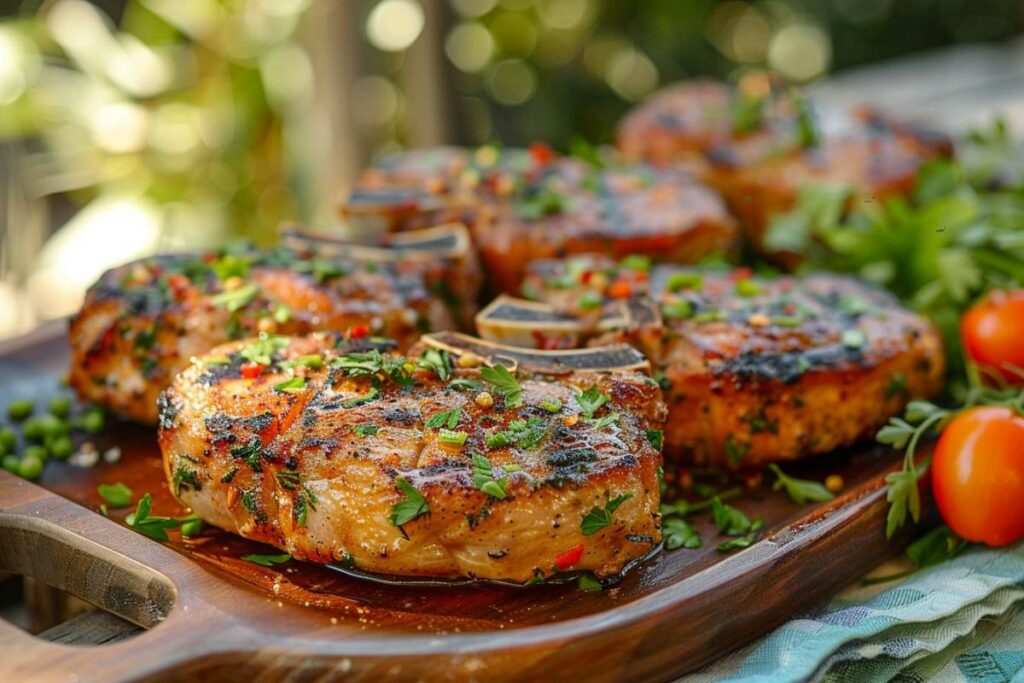 Recette airfryer côtelettes de porc à la provençale : un festin croquant et savoureux